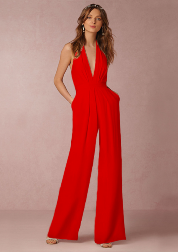 Women's Sleeveless Jumpsuit | Wide Leg